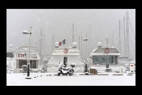 Snow in Cannes